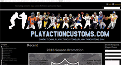 Desktop Screenshot of playactioncustoms.com